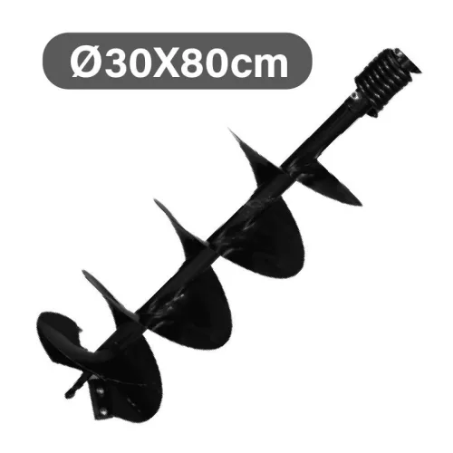 NAKAYAMA Földfúró szár, 300 mm átmérő, 80 cm hossz, dupla spirállal (PD1300)