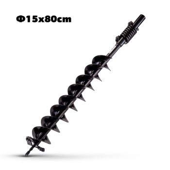   NAKAYAMA PRO Földfúró szár 150x800mm, ütés elnyelő, dupla helix (PD1590)