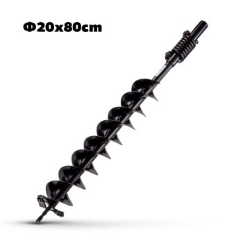   NAKAYAMA PRO Földfúró szár 200x800mm, ütés elnyelő, dupla helix (PD2090)