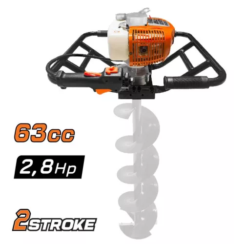 NAKAYAMA Kétemberes benzinmotoros földfúró, 62 cm³ ( a szárak nem tartozékok ) (PD6330)
