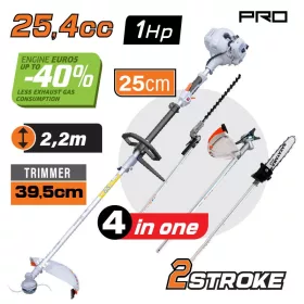   NAKAYAMA PRO Többfunkciós szerszám ( fűkasza - sövényvágó stb ) 1LE 4 az 1-ben 25,4cc (PS5105)