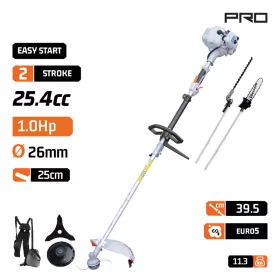   NAKAYAMA PRO Benzines kerti multifunkciós gép, fűkasza,  4 az 1-ben, 25,4 cm³, 1 LE, 25 cm-es ágvágóval (PS5105)