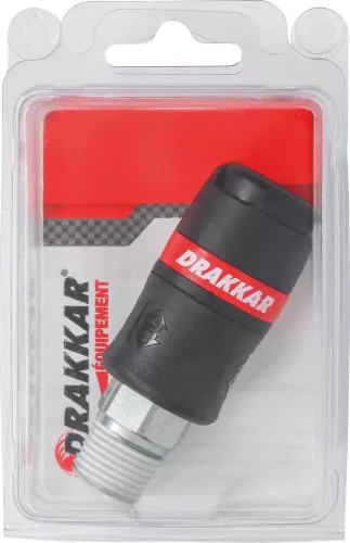 DRAKKAR kettős biztonságú gyorscsatlakozó hüvely (01321)