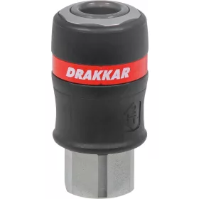   DRAKKAR nagy átfolyású, kettős biztonságú gyorscsatlakozó hüvely (01331)
