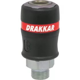   DRAKKAR nagy átfolyású, kettős biztonságú gyorscsatlakozó hüvely (01334)