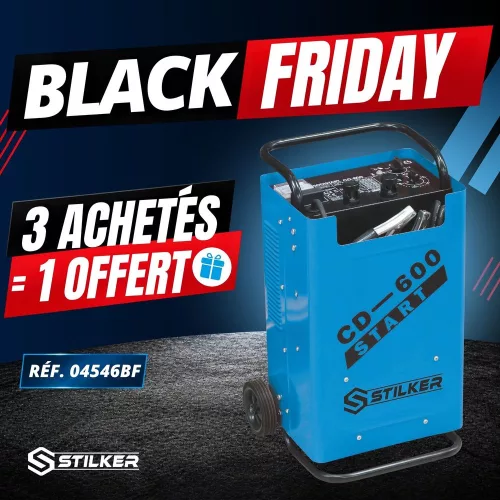 STILKER CD 600 kerekes töltő-indító, 12/24 V, 1500 W, 60 A (04546)
