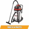 DRAKKAR száraz-nedves porszívó billenthető rozsdamentes tartállyal és gépcsatlakozóval, 50 l, 1200 W (07403)