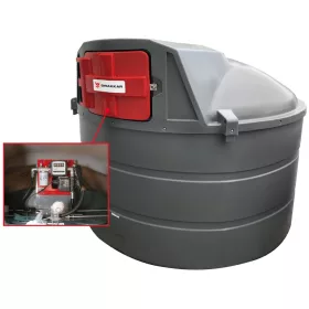   DRAKKAR duplafalú HDPE gázolaj-tárolótartály, szivattyúkészlettel, 5000 l, 230 V (08006)