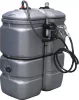 DRAKKAR duplafalú HDPE gázolaj-tárolótartály, 750 l (08062)