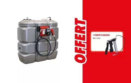 DRAKKAR duplafalú HDPE gázolaj-tárolótartály, 1500 l (08127)