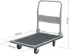 DRAKKAR 4 kerekű szállítókocsi, 250 kg (09178)