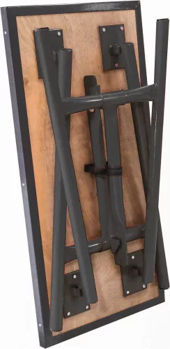 DRAKKAR összecsukható, fa munkalapos munkapad, 1005 × 505 mm, 100 kg (09272)