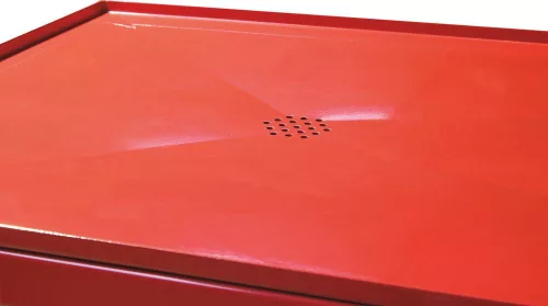 DRAKKAR mobil fém munkapad fiókokkal és olajgyűjtő tálcával, 1200 × 640 mm, 150 kg (09276)
