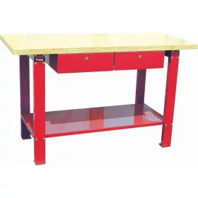   DRAKKAR fa munkalapos munkapad 2 fiókkal, 1500 × 640 mm, 350 kg (09277)