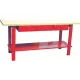 DRAKKAR fa munkalapos munkapad 3 fiókkal, 2000 × 640 mm, 350 kg (09279)