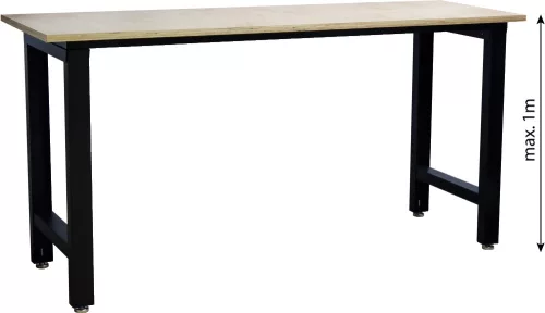 DRAKKAR fa munkalapos munkapad, 2000 × 600 mm, 500 kg (09280)