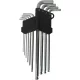 DRAKKAR extra hosszú imbuszkulcskészlet, 1,5–10 mm, 10 db (10706)