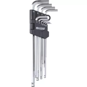   DRAKKAR extra hosszú imbuszkulcskészlet, 1,5–10 mm, 10 db (10707)