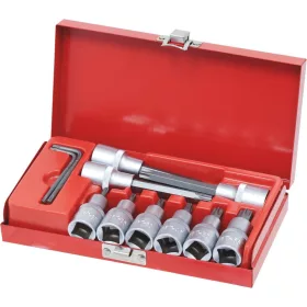   DRAKKAR Torx bitdugókulcskészlet, 1/2 col, T20–T55, T40–T50, 11 db (10752)