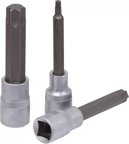 DRAKKAR Torx bitdugókulcskészlet, 1/2 col, T27–T70, 8 db (10754)