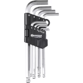   DRAKKAR hosszú imbuszkulcskészlet, 1,5–10 mm, 10 db (10764)