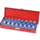 DRAKKAR Torx bitdugókulcskészlet, 1/2 col, T27–T70, E10–E24, 17 db (10772)