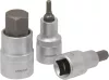 DRAKKAR imbusz bitdugókulcskészlet, 1/2 col, 4–19 mm, 10 db (10773)
