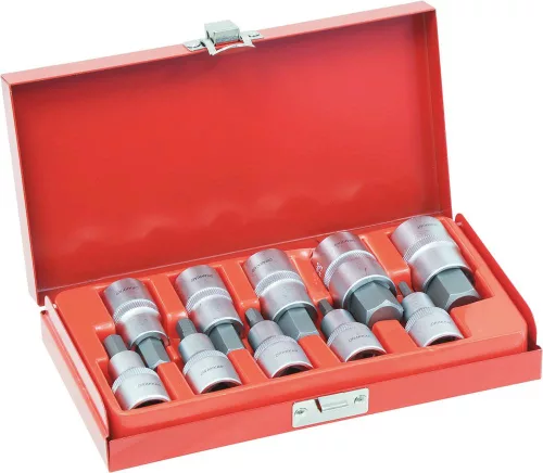 DRAKKAR imbusz bitdugókulcskészlet, 1/2 col, 4–19 mm, 10 db (10773)