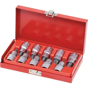   DRAKKAR Torx bitdugókulcskészlet, 1/2 col, T20–T70, 10 db (10774)