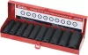 DRAKKAR gépi hosszú dugókulcskészlet, 1/2 col, 11–24 mm, 10 db (10832)