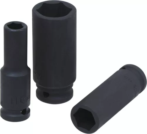 DRAKKAR gépi hosszú dugókulcskészlet, 1/2 col, 11–24 mm, 10 db (10832)