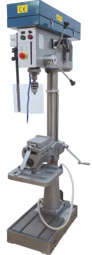 DRAKKAR oszlopos fúrógép megfordítható satuval, 400 V, 1840 W, MK3, 1,80 m, 250 kg (13082)