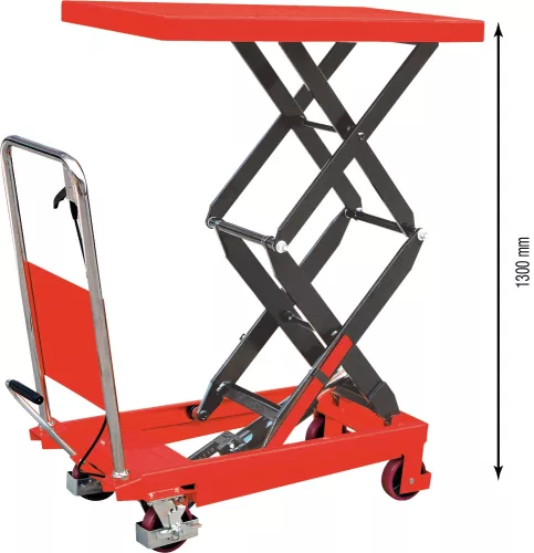 DRAKKAR mobil, dupla ollós emelőasztal, 350 kg, 1,3 m (13170)