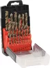 DRAKKAR köszörült HSS-Co 5% fémfúrókészlet PVC dobozban, 1–13 mm, 25 db (22225)