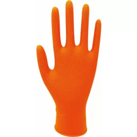   STILKER narancssárga kétkezes eldobható nitrilkesztyű, 240 mm, 0,20 mm (65103)