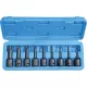 STILKER gépi Torx bitdugókulcskészlet, 1/2 col, T20-T70, 9 db (67403)