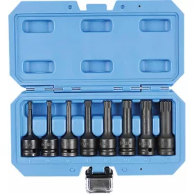   STILKER gépi XZN bitdugókulcskészlet, 1/2 col, M5–M18, 8 db (67404)