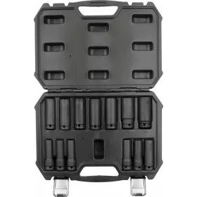   DRAKKAR gépi hosszú dugókulcskészlet, 1/2 col, 10–24 mm, 13 db (67409)