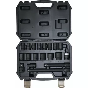   DRAKKAR gépi dugókulcskészlet adapterekkel, 1/2 col, 19 db (67410)