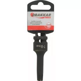 DRAKKAR gépi Torx bitdugókulcs, 1/2 col (67498)