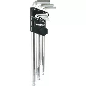   DRAKKAR extra hosszú mágneses imbuszkulcskészlet, 1,5–10 mm, 9 db (68430)
