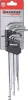 DRAKKAR extra hosszú mágneses imbuszkulcskészlet, 1,5–10 mm, 9 db (68431)