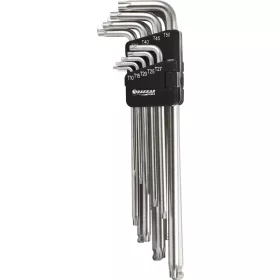   DRAKKAR extra hosszú imbusz- és Torx L-kulcskészlet, 1,5–10 mm/T10–T50, 18 db (68441)