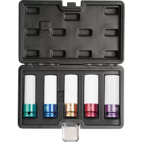  DRAKKAR gépi dugókulcskészlet védőburkolattal, 1/2 col, 5 db (71850)