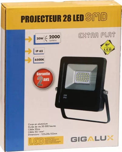 DRAKKAR LED reflektor, extra lapos, 230 V (82406)