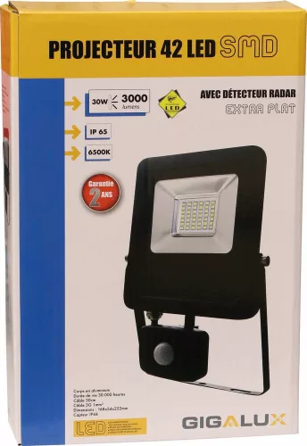 DRAKKAR LED reflektor, extra lapos, érzékelővel, 230 V (82413)