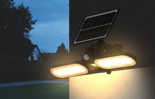 DRAKKAR napelemes LED reflektor, érzékelővel, 1400 lm, 15 W (82463)