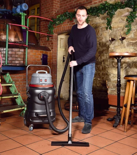 SPRiNTUS Ipari nedves-száraz porszívó „N 80/2 K”, 2400 W, 2 turbinával, 80 literes tartállyal. (SP-104001)