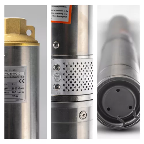NAKAYAMA PRO Inox mélykúti csőbúvár szivattyú (4"), 1,5 LE, 230V (SP6200)