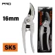 NAKAYAMA PRO metszőolló, mellévágó 200mm, vágási átmérő 16mm (SSF271)